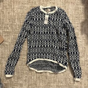 LOFT geometric sweater NEW